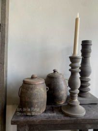 Nepalese pot met deksel  B 12 x 15 cm