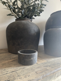 Black finish bakje van hout  10 x 5.5