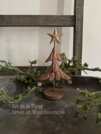 Boom | Kerstboom roest maat S 11.5 x 7 x 22.5 cm