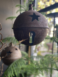XXL kerst bal met plaats voor ledkaarsje 30 cm