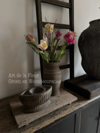 Papegaai Tulpen 6 stuks mix  52 cm incl de kunsttakjes