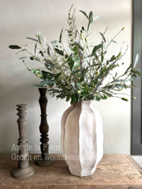 Pluk Boeket | Kunst plukboeket groen tinten en Pimpernel