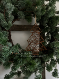 Draad Kerstboom Roest | 20 cm