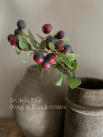 Kunst appeltjes tak rood 55 cm