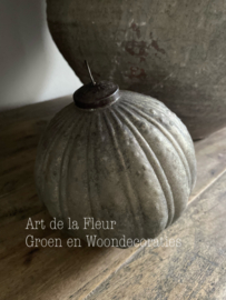 Sobere Kerstbal dik glas ong 15 cm doorsnede