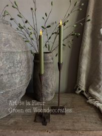 Dinerkaars |  Groen set van 2 incl afstandsbediening 2.2 x 24 cm