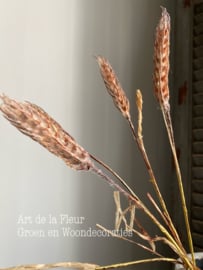 Bruine gras aartjes  PTMD 57 cm set van 6 stuks