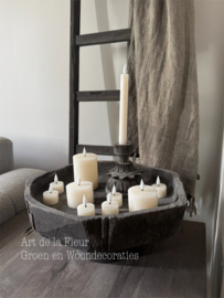 Home Society | Led tealight Recharge set van 6 Off white