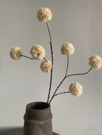Pompom tak Creme  98 cm