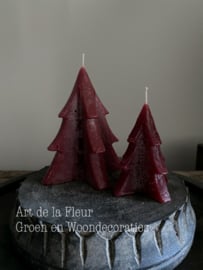 Tree Candle  Red S 8.5 x 6.5