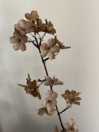 Blossom tak ingetogen bruin / taupe 112 cm