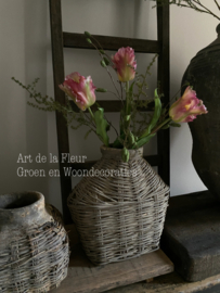 3 kunst Tulpen XL met Asparagus en Groene Pimpernel