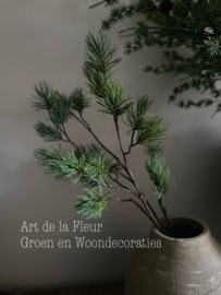 Kunst kerst tak pinus xl Grijs / groen 101 cm