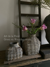 3 kunst Tulpen XL met Asparagus en Groene Pimpernel