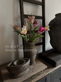 Papegaai Tulpen 6 stuks mix  52 cm excl de kunsttakjes