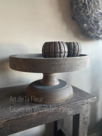 Houten Waxinehouder Buru Carve | Island Collection
