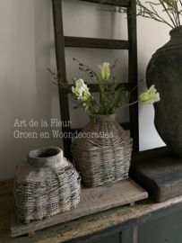 3 kunst Tulpen XL met Asparagus en Groene Pimpernel