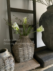 3 kunst Tulpen XL met Asparagus en Groene Pimpernel