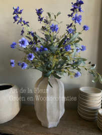 Kunst boeket zomers blauw  L