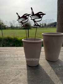 Roest tuinsteker winterkoning 38 cm