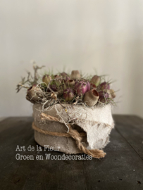 DIY Taartje met Nigella en Eucalyptus Bells 15 cm zeer eenvoudig