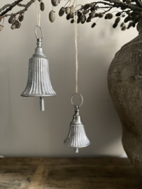 Kerstklok zilver S