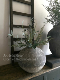 Groen kunst boeketje van 4 takken