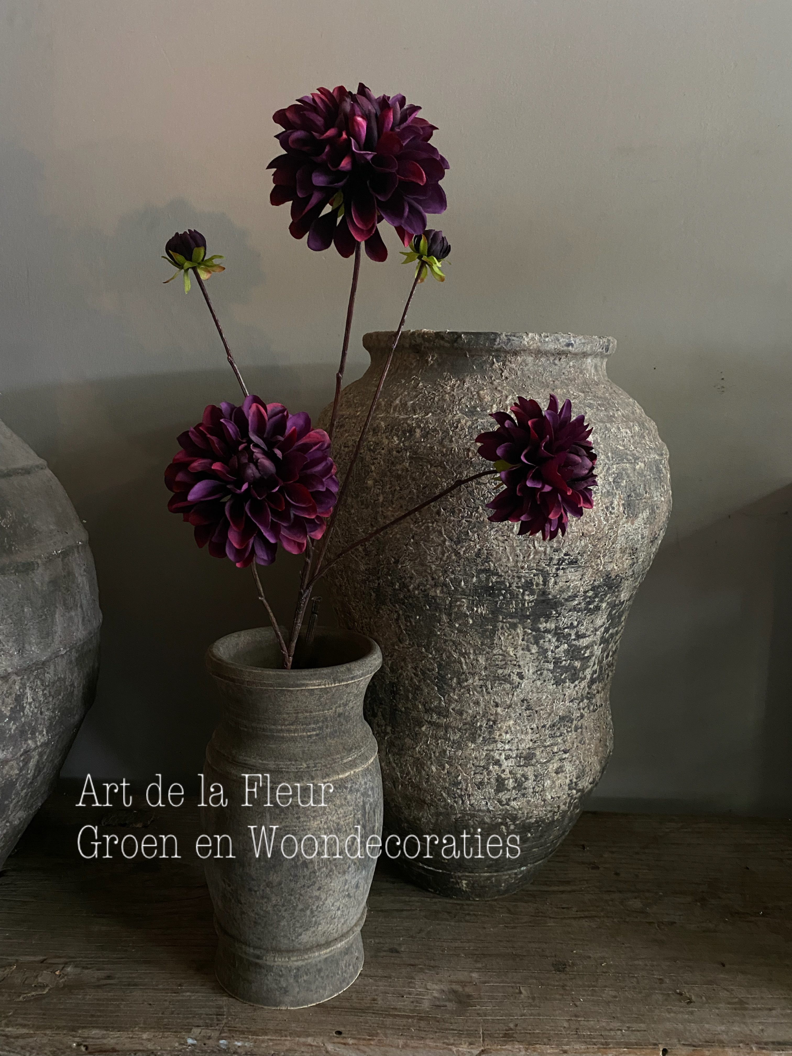 Dahlia Burgundy | Purple 90 cm