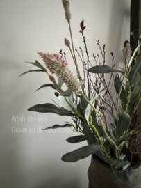 Basis kunst boeket Olijf , Gagel en Ptilotus