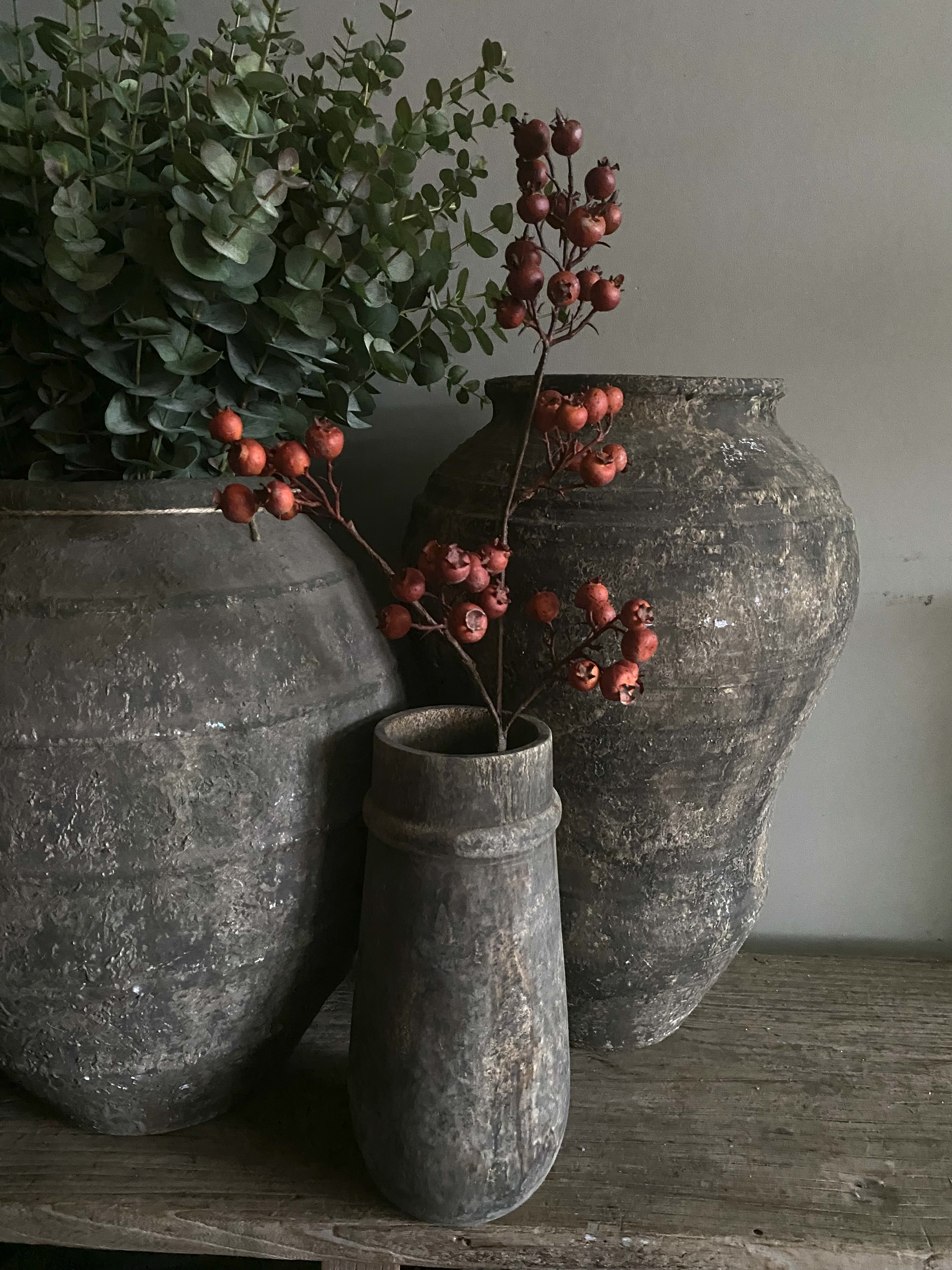 Berry spray rood / oranje 76 cm