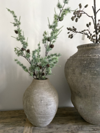 Larix spray grijs | groen 132 cm  kunst