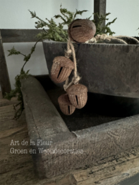 Hanger | Eikels roest 7 x 3.5 x 45 cm