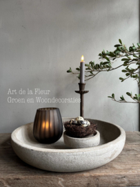 PTMD Kriste light Brown Windlicht | Vase 12,0 x 12.0 x 16