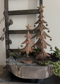 Boom | Kerstboom roest maat M 15 x 9 x 32 cm