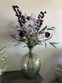 Kunst plukboeket lila Purple excl vaas