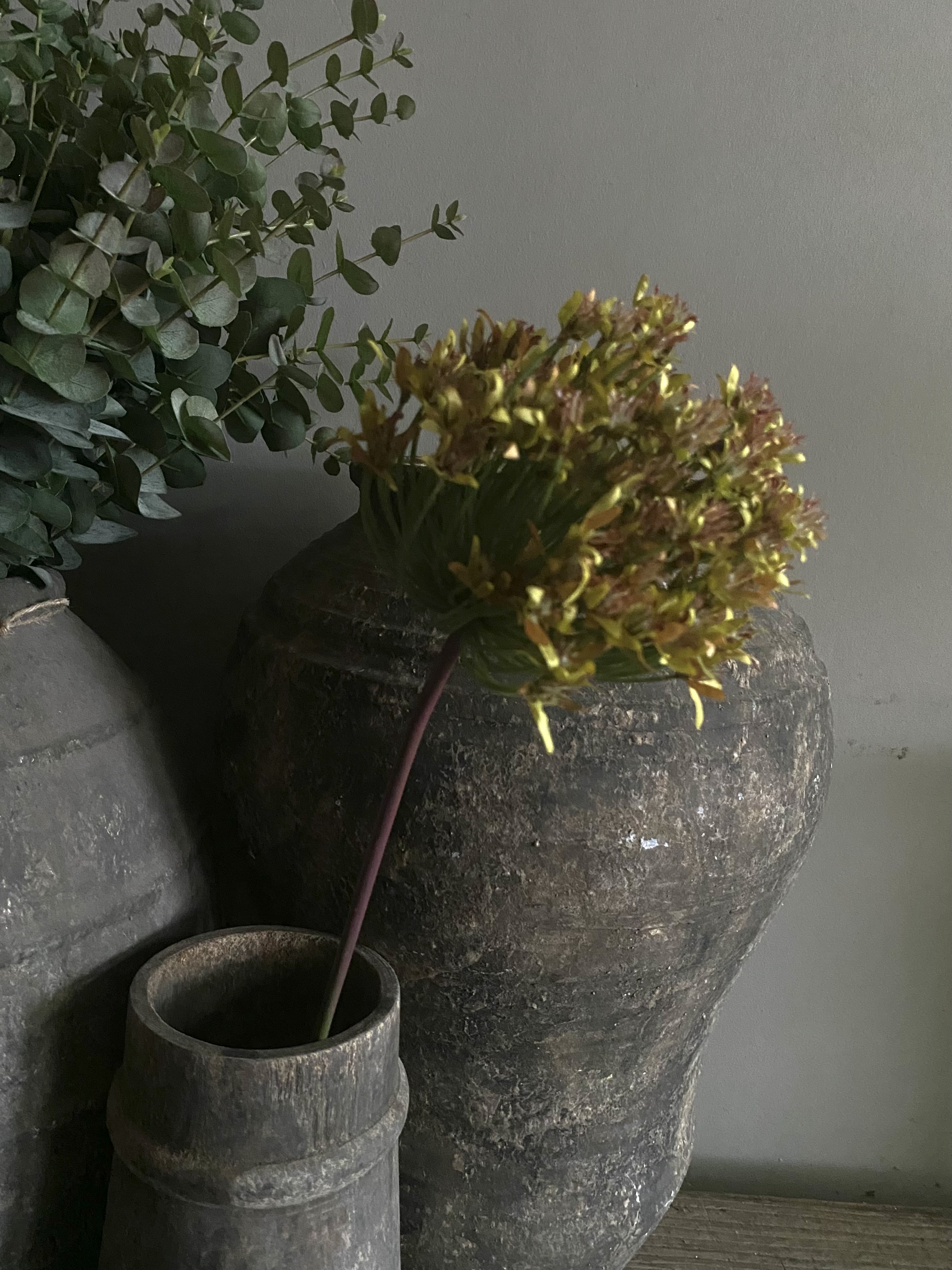 Allium groen | geel  86 cm