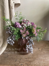 Tafel Boeketje | Kunst boeketje purple zonder pot