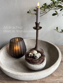 PTMD Kriste light Brown Windlicht | Vase 12,0 x 12.0 x 16