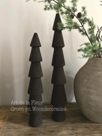 Massief houten boom donker hout 40 cm