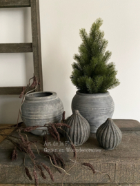 Kunst | Kerstboom Abies 14 x 14 x 40 cm groen