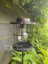 Solarlamp steker recht zwart 15 x 15 x 88