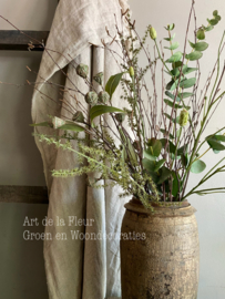Set | Set van houten kruik met kunst takken