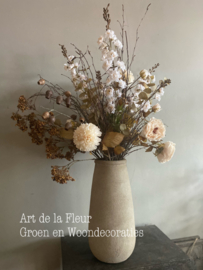 Boeket met kunsttakken en bloemen excl vaas