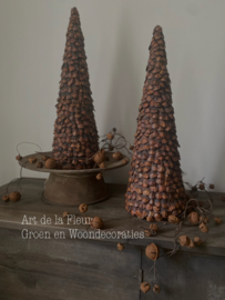 Najaars | Kerst boom van Dennenappel stukjes 60 x 20 cm
