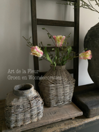 3 kunst Tulpen XL met Asparagus en Groene Pimpernel