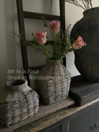 3 kunst Tulpen XL met Asparagus en Groene Pimpernel