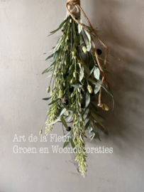 Toef met kunst Olijf | Eremurus | Pimpernel ong 75 cm