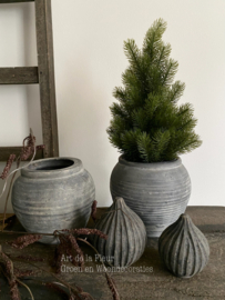 Kunst | Kerstboom Abies 14 x 14 x 40 cm groen