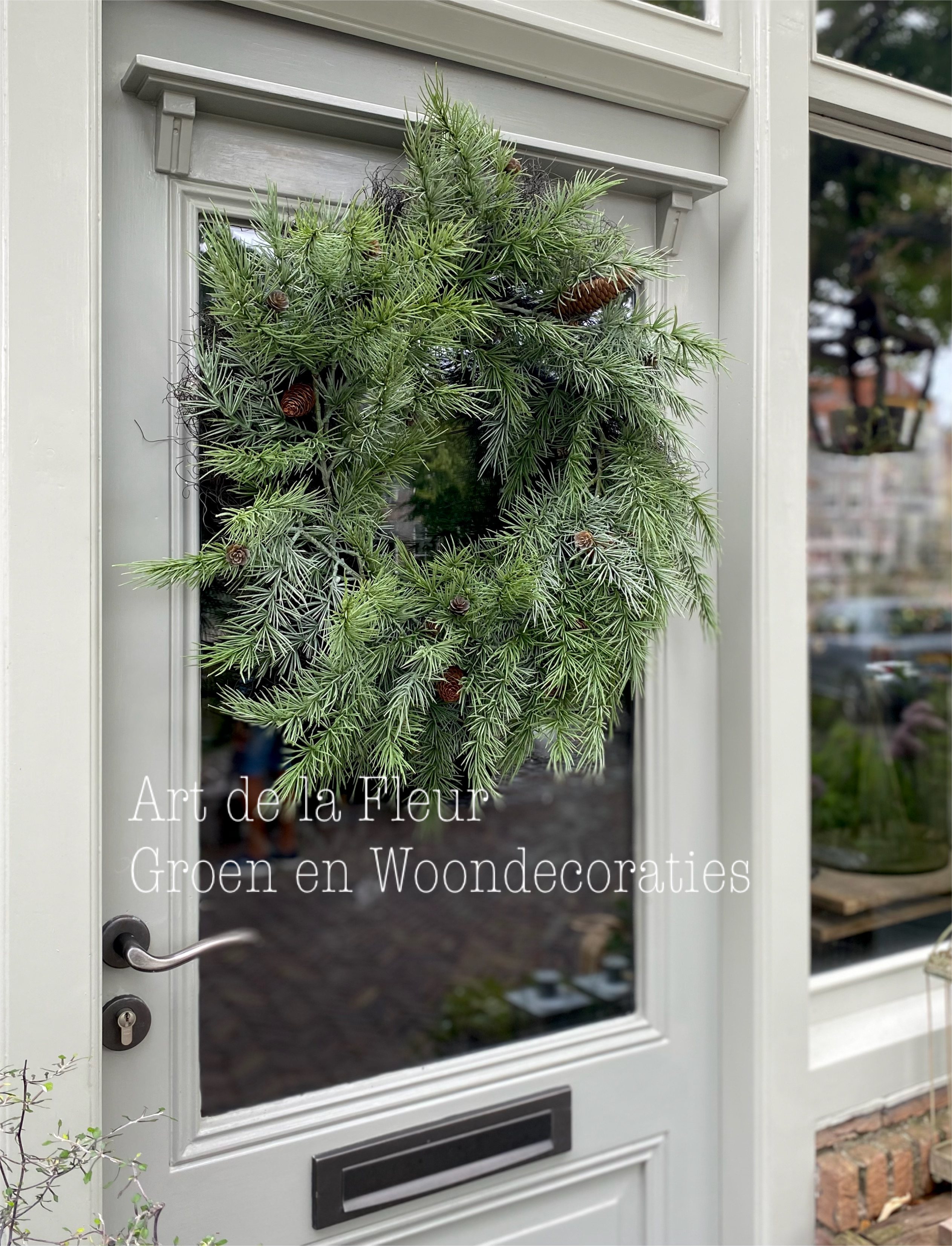 Kunst Kerstkrans Ceder ong 60 a 70 cm doorsnede