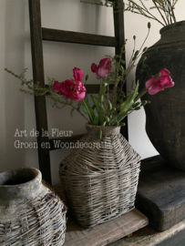 3 kunst Tulpen XL met Asparagus en Groene Pimpernel
